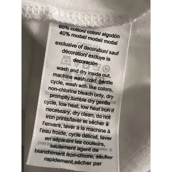 Tommy Hilfiger Crew Neck T-Shirt Short Sleeve White Women's 2X NEW - Picture 5 of 6